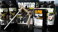 RAPTOR BY U-POL UPOL BED LINER KIT TINTABLE WITH ADJUSTABLE GUN & TINT