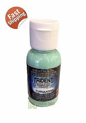 DNA TRIDENT AIRBRUSH PAINT TURQUOISE  WATER BASED 50ML AUTO CANVAS DIY BRUSH