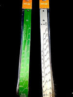 2 x Paint Mixing Sticks Aluminium Measuring Ruler 37 x 3.5cm 2:1
