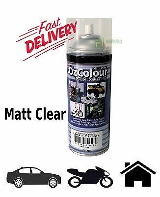 MATT CLEAR PAINT SPRAY 300gm PACK CAN TOUCH UP ACRLIC LACQUER COAT AUTO QUALITY