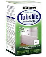 RUSTOLEUM TUB & TILE WHITE REFINISHING PAINT KIT TILES BATHTUB SINK SHOWER