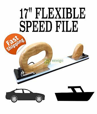 2pc FLEXIBLE PLASTIC HAND SPEED FILE BLOCK SANDING 17