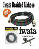 IWATA AIRBRUSH REVOLUTION HP CR AND HOSE 0.5MM DUAL ACTION GRAVITY SPRAY KIT