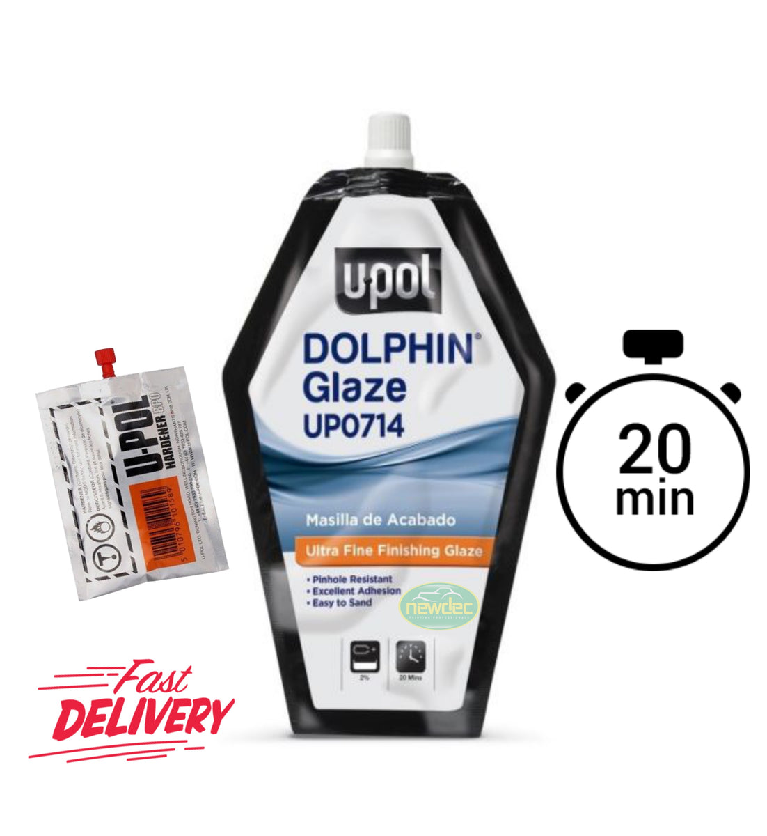 Mastic de finition ultra lisse DOLPHIN, sac de 440ml main image 0
