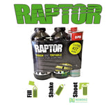 2L RAPTOR BY U-POL UPOL BLACK BED LINER KIT 2 PACK URETHANE