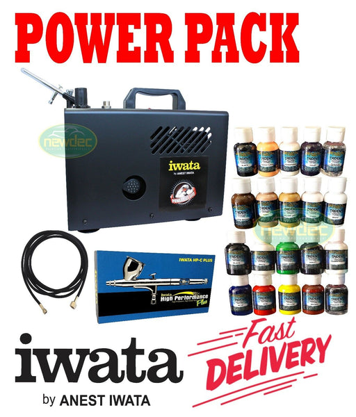 NEW IWATA IS925 PACK POWER JET LITE COMPRESSOR POWER SPRAY
